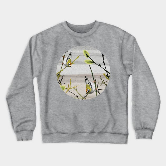 Firecrests Crewneck Sweatshirt by KatherineBlowerDesigns